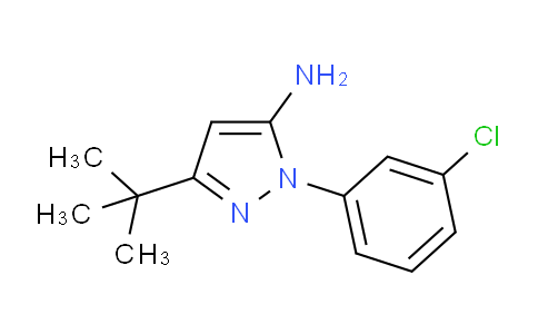 CAS No. 895042-70-3, 3-(tert-Butyl)-1-(3-chlorophenyl)-1H-pyrazol-5-amine