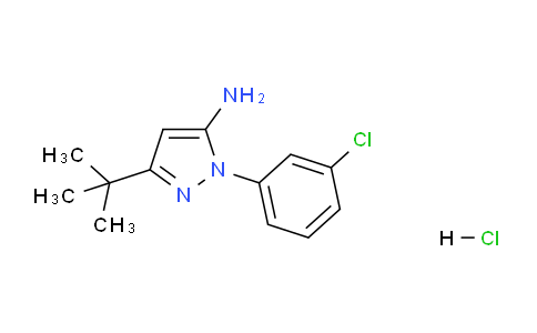 CAS No. 1049715-83-4, 3-(tert-Butyl)-1-(3-chlorophenyl)-1H-pyrazol-5-amine hydrochloride
