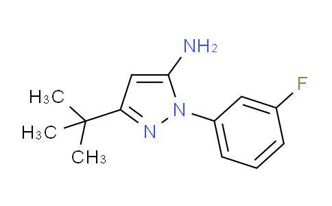 CAS No. 476637-06-6, 3-(tert-Butyl)-1-(3-fluorophenyl)-1H-pyrazol-5-amine