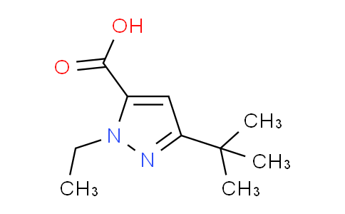 CAS No. 195447-83-7, 3-(tert-Butyl)-1-ethyl-1H-pyrazole-5-carboxylic acid
