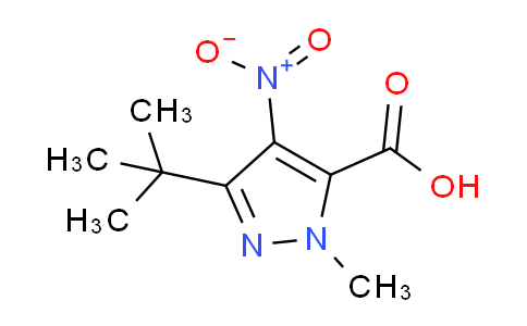 CAS No. 1004455-73-5, 3-(tert-Butyl)-1-methyl-4-nitro-1H-pyrazole-5-carboxylic acid
