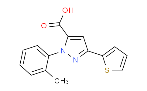 CAS No. 618382-85-7, 3-(Thiophen-2-yl)-1-(o-tolyl)-1H-pyrazole-5-carboxylic acid