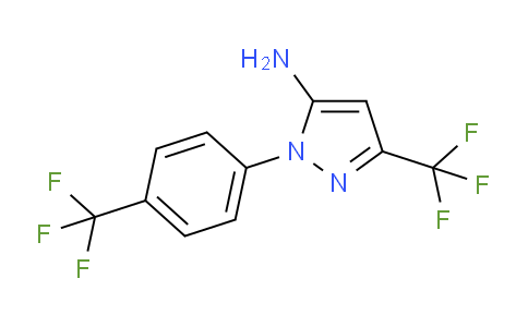 CAS No. 1226138-26-6, 3-(Trifluoromethyl)-1-(4-(trifluoromethyl)phenyl)-1H-pyrazol-5-amine