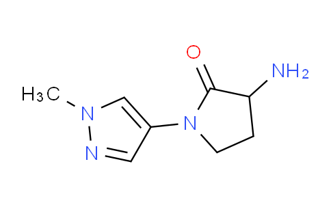 CAS No. 1247359-59-6, 3-Amino-1-(1-methyl-1H-pyrazol-4-yl)pyrrolidin-2-one