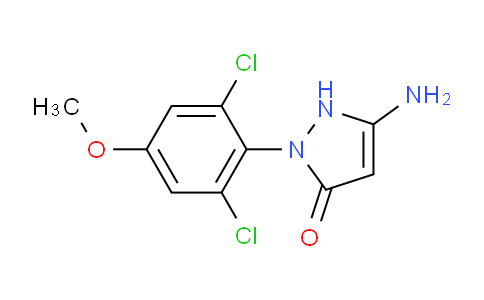 CAS No. 33008-65-0, 3-Amino-1-(2,6-dichloro-4-methoxyphenyl)-1H-pyrazol-5(4H)-one