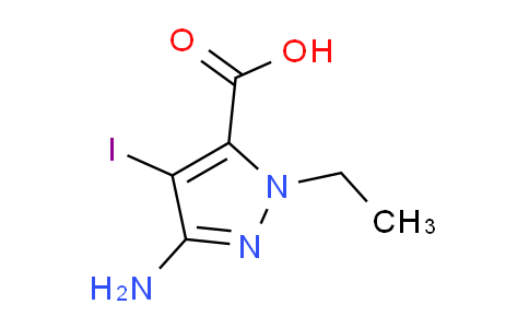 CAS No. 1354705-84-2, 3-Amino-1-ethyl-4-iodo-1H-pyrazole-5-carboxylic acid