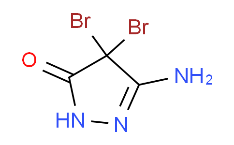 CAS No. 171294-89-6, 3-Amino-4,4-dibromo-1H-pyrazol-5(4H)-one