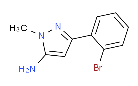 CAS No. 1152708-91-2, 3-Amino-5-(2-bromophenyl)-2-methylpyrazole
