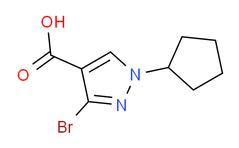CAS No. 1707567-04-1, 3-Bromo-1-cyclopentyl-1H-pyrazole-4-carboxylic acid