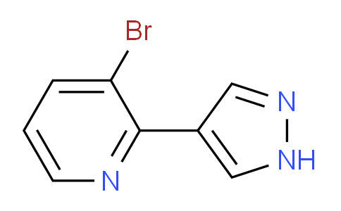 CAS No. 1563533-23-2, 3-Bromo-2-(1H-pyrazol-4-yl)pyridine