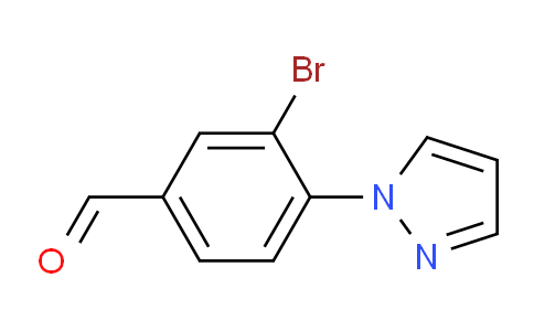 CAS No. 1186663-53-5, 3-Bromo-4-(1-Pyrazolyl)benzaldehyde