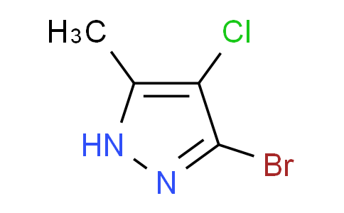 CAS No. 740807-52-7, 3-Bromo-4-chloro-5-methyl-1H-pyrazole