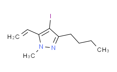 CAS No. 1956365-87-9, 3-Butyl-4-iodo-1-methyl-5-vinyl-1H-pyrazole