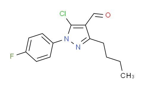 CAS No. 1354939-49-3, 3-Butyl-5-chloro-1-(4-fluorophenyl)-1H-pyrazole-4-carbaldehyde