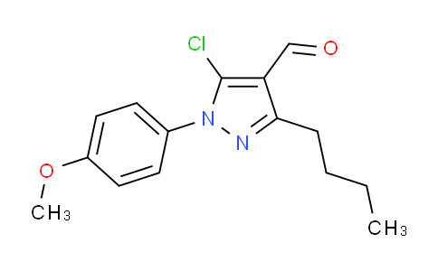 CAS No. 1354916-81-6, 3-Butyl-5-chloro-1-(4-methoxyphenyl)-1H-pyrazole-4-carbaldehyde