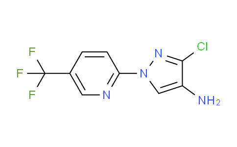 CAS No. 1172546-14-3, 3-Chloro-1-(5-(trifluoromethyl)pyridin-2-yl)-1H-pyrazol-4-amine
