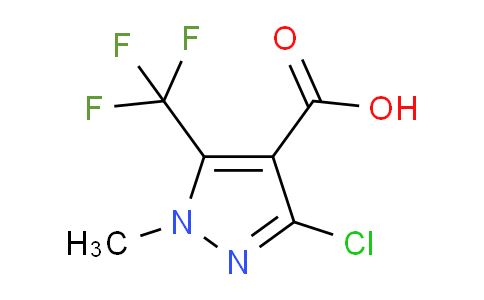 CAS No. 161038-60-4, 3-Chloro-1-methyl-5-(trifluoromethyl)-1H-pyrazole-4-carboxylic acid