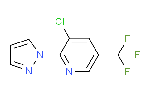 CAS No. 318469-19-1, 3-Chloro-2-(1H-pyrazol-1-yl)-5-(trifluoromethyl)pyridine