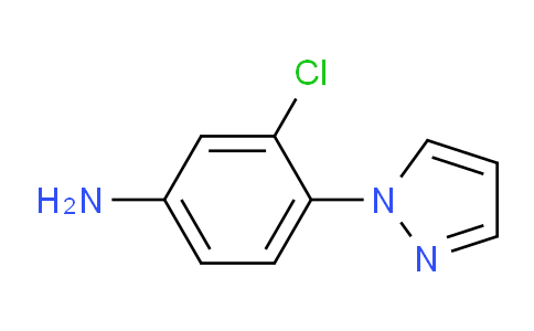 CAS No. 926218-03-3, 3-Chloro-4-(1H-pyrazol-1-yl)aniline