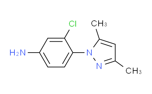 CAS No. 50964-19-7, 3-Chloro-4-(3,5-dimethyl-1H-pyrazol-1-yl)aniline