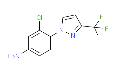 CAS No. 1006467-61-3, 3-Chloro-4-(3-(trifluoromethyl)-1H-pyrazol-1-yl)aniline