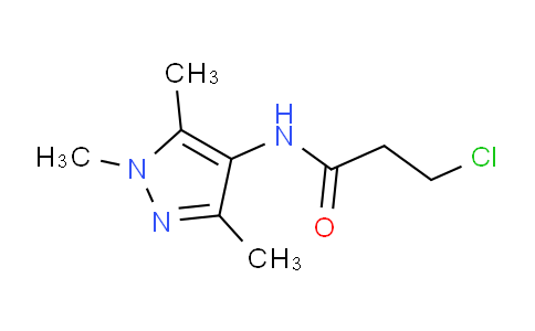 CAS No. 435341-85-8, 3-Chloro-N-(1,3,5-trimethyl-1H-pyrazol-4-yl)-propionamide