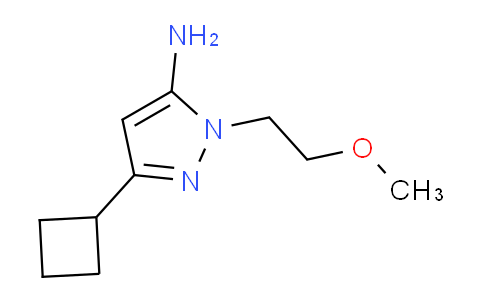 CAS No. 1708037-37-9, 3-Cyclobutyl-1-(2-methoxyethyl)-1H-pyrazol-5-amine