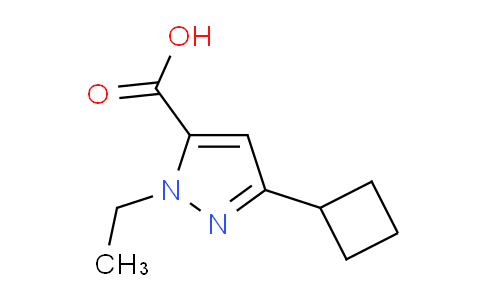 CAS No. 1710293-27-8, 3-Cyclobutyl-1-ethyl-1H-pyrazole-5-carboxylic acid