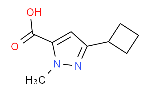 CAS No. 1392516-19-6, 3-Cyclobutyl-1-methyl-1H-pyrazole-5-carboxylic acid