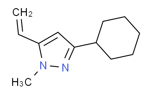CAS No. 1956325-58-8, 3-Cyclohexyl-1-methyl-5-vinyl-1H-pyrazole