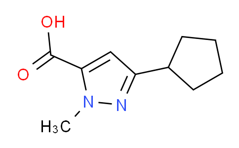 CAS No. 1033444-00-6, 3-Cyclopentyl-1-methyl-1H-pyrazole-5-carboxylic acid
