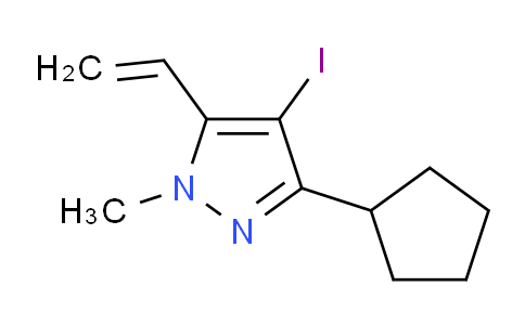 CAS No. 1956340-22-9, 3-Cyclopentyl-4-iodo-1-methyl-5-vinyl-1H-pyrazole