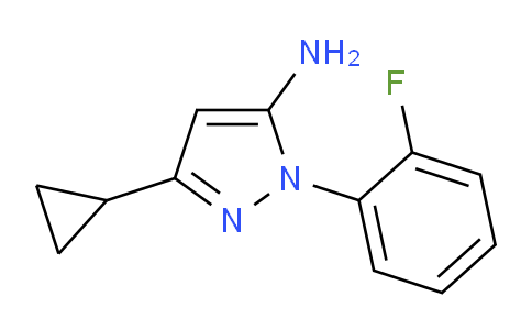 CAS No. 1172303-17-1, 3-Cyclopropyl-1-(2-fluorophenyl)-1H-pyrazol-5-amine