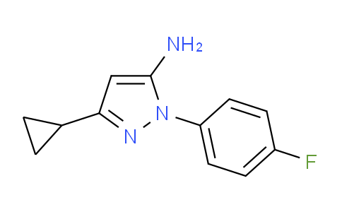 CAS No. 1114957-51-5, 3-Cyclopropyl-1-(4-fluorophenyl)-1H-pyrazol-5-amine