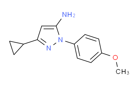 CAS No. 187795-37-5, 3-Cyclopropyl-1-(4-methoxyphenyl)-1H-pyrazol-5-amine