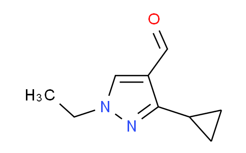 CAS No. 1006490-05-6, 3-Cyclopropyl-1-ethyl-1H-pyrazole-4-carbaldehyde