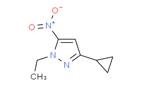CAS No. 1170914-04-1, 3-Cyclopropyl-1-ethyl-5-nitro-1H-pyrazole