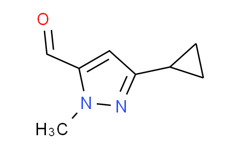 CAS No. 1245808-37-0, 3-Cyclopropyl-1-methyl-1H-pyrazole-5-carbaldehyde