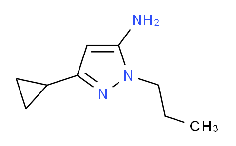 CAS No. 1172492-08-8, 3-Cyclopropyl-1-propyl-1H-pyrazol-5-amine