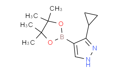 CAS No. 957345-32-3, 3-Cyclopropyl-4-(4,4,5,5-tetramethyl-1,3,2-dioxaborolan-2-yl)-1H-pyrazole
