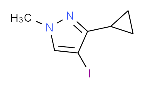 CAS No. 1354704-15-6, 3-Cyclopropyl-4-iodo-1-methyl-1H-pyrazole