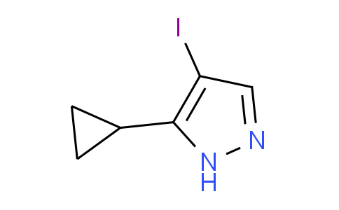 CAS No. 1341758-26-6, 3-Cyclopropyl-4-iodo-2H-pyrazole