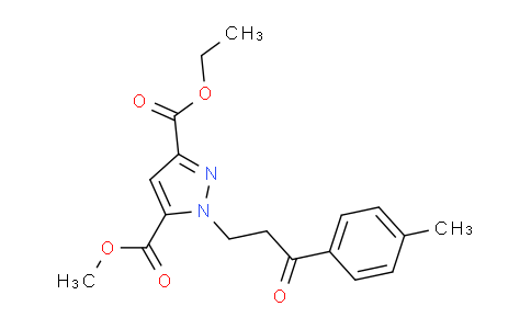 CAS No. 1708401-73-3, 3-Ethyl 5-methyl 1-(3-oxo-3-(p-tolyl)propyl)-1H-pyrazole-3,5-dicarboxylate