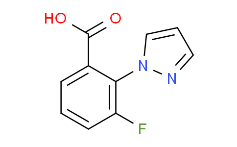 CAS No. 1214622-53-3, 3-Fluoro-2-(1H-pyrazol-1-yl)benzoic acid