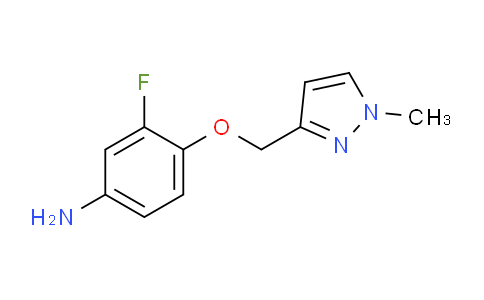 CAS No. 1260659-03-7, 3-Fluoro-4-((1-methyl-1H-pyrazol-3-yl)methoxy)aniline
