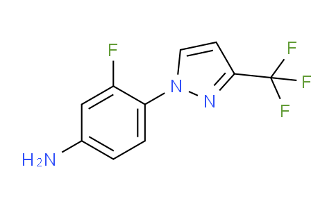 CAS No. 1006468-65-0, 3-Fluoro-4-(3-(trifluoromethyl)-1H-pyrazol-1-yl)aniline