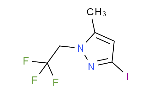 CAS No. 1354704-56-5, 3-Iodo-5-methyl-1-(2,2,2-trifluoroethyl)-1H-pyrazole