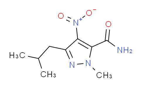 CAS No. 911715-34-9, 3-Isobutyl-1-methyl-4-nitro-1H-pyrazole-5-carboxamide