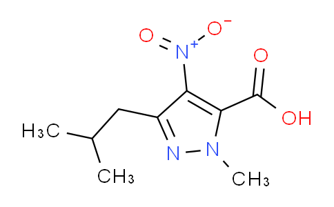 CAS No. 1004455-71-3, 3-Isobutyl-1-methyl-4-nitro-1H-pyrazole-5-carboxylic acid