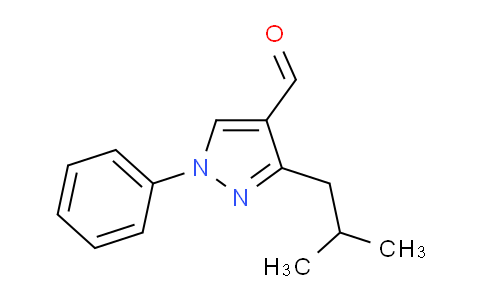 CAS No. 874908-41-5, 3-Isobutyl-1-phenyl-1H-pyrazole-4-carbaldehyde